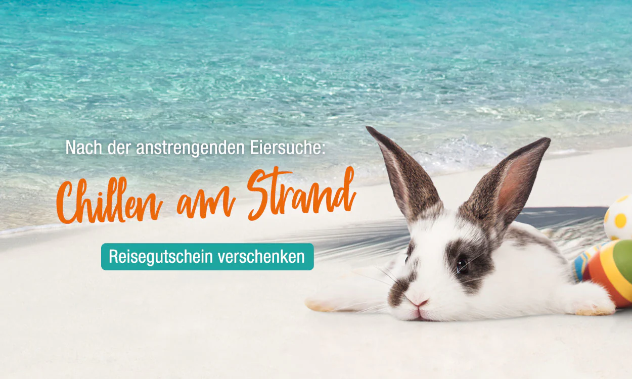 Osterhase am Strand